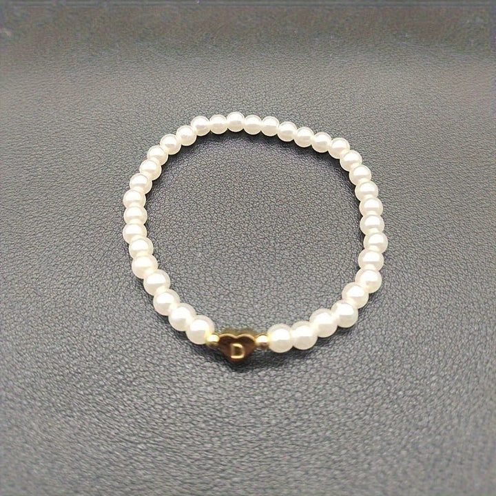 Elegancka Bransoletka z Inicjałem w Kształcie Serca (A–Z)