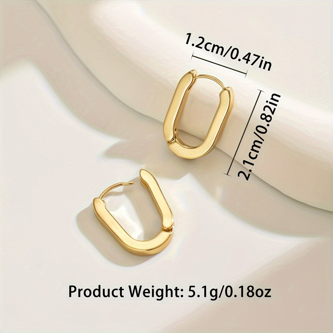 Eleganckie geometryczne kolczyki w kształcie koła