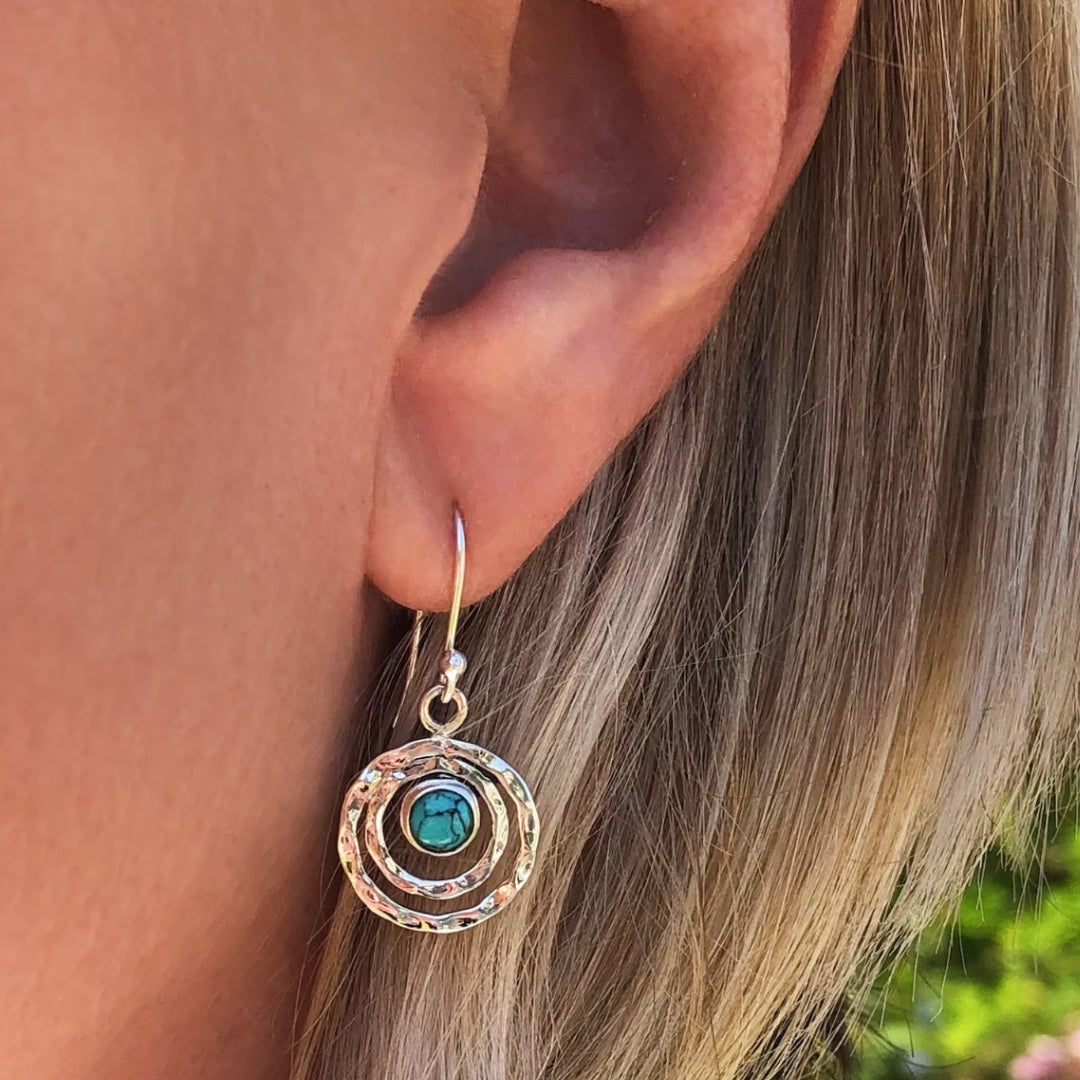 Kolczyki Saturn Boho
