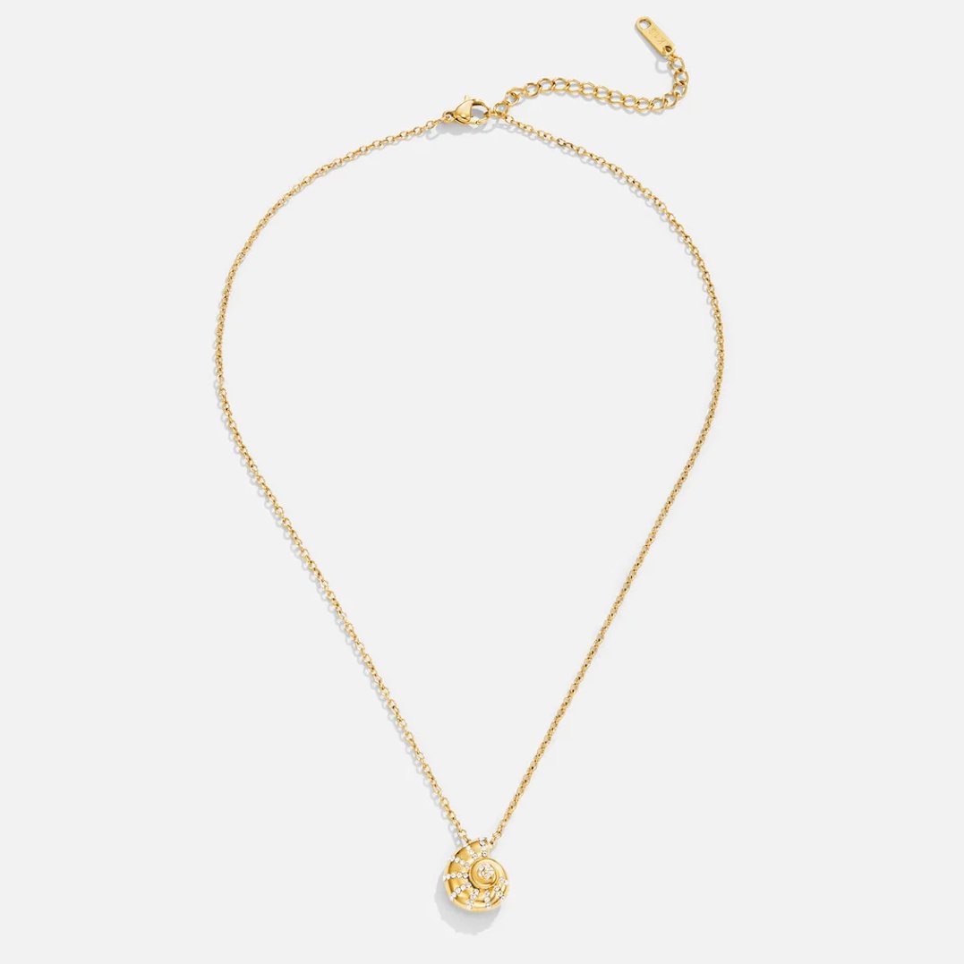 Naszyjnik z Kryształowym Muszelkowym Wisiorkiem